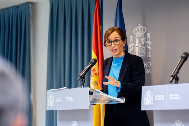 Mónica García and Grande Marlaska update information on the hantavirus outbreak The Minister of Health, Mónica García, during a press conference, at the headquarters of the Ministry of Health, on May 9, 2026, in Madrid Spain García and Grande Marlaska appear to report on the ship MV Hondius and the hantavirus outbreak 09 MAY 2026 Madrid Madrid Madrid Spain  Copyright: xGabrielxLuengasx 7510165