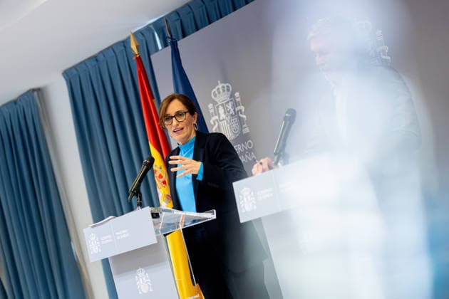 Mónica García and Grande Marlaska update information on the hantavirus outbreak The Minister of Health, Mónica García, during a press conference, at the headquarters of the Ministry of Health, on May 9, 2026, in Madrid Spain García and Grande Marlaska appear to report on the ship MV Hondius and the hantavirus outbreak 09 MAY 2026 Madrid Madrid Madrid Spain  Copyright: xGabrielxLuengasx 7510203