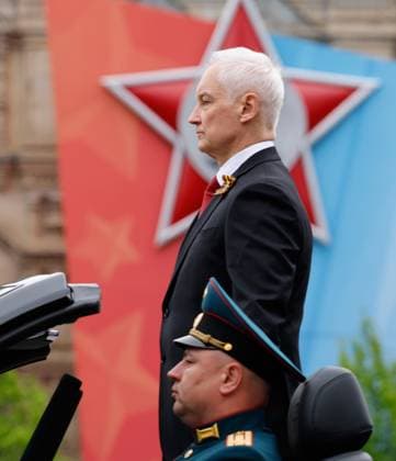 Russia WWII Victory Day Parade 9161095 09.05.2026 Russian Defence Minister Andrei Belousov takes part in a military parade on Victory Day, marking the 81st anniversary of the victory over Nazi Germany in World War Two, in Red Square, in Moscow, Russia. Dmitry Astakhov Sputnik Moscow Russia  Copyright: xDmitryxAstakhovx