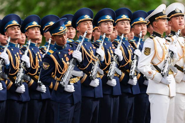 RUSSIA, MOSCOW - MAY 9, 2026: Servicemen with the Korean People s Army march in formation during a military parade in Red Square on Victory Day to mark 81 years since the victory of the Soviet Union over Nazi Germany in the Great Patriotic War, Eastern Front of World War II Moscow Russia  - ZUMAt113 20260509_zaa_t113_672 Copyright: xAlexanderxShcherbakx