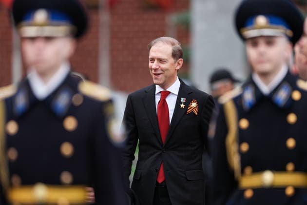 RUSSIA, MOSCOW - MAY 9, 2026: Denis Manturov, First Deputy Prime Minister of Russia, arrives for a military parade in Red Square on Victory Day to mark 81 years since the victory of the Soviet Union over Nazi Germany in the Great Patriotic War, Eastern Front of World War II Moscow Russia  - ZUMAt113 20260509_zaa_t113_798 Copyright: xAlexanderxShcherbakx