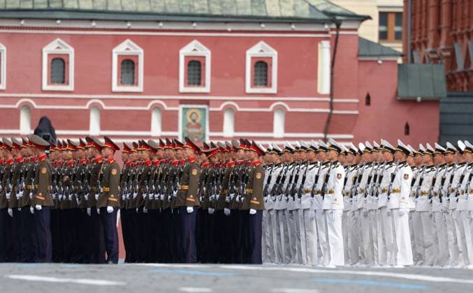 Russia WWII Victory Day Parade 9161310 09.05.2026 North Korean servicemen take part in a military parade on Victory Day, marking the 81st anniversary of the victory over Nazi Germany in World War Two, in Red Square, in Moscow, Russia. Alexander Kazakov Sputnik Moscow Russia  Copyright: xAlexanderxKazakovx