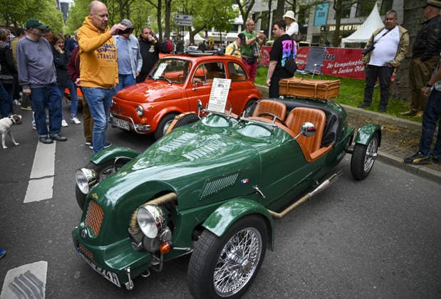 Classic Days Berlin BERLIN, GERMANY - MAY 09: Classic cars are displayed on the Kurfurstendamm boulevard during the Classic Days Berlin event in Berlin, Germany, on May 09, 2026. Approximately 2,000 vintage vehicles from different eras were showcased, bringing together thousands of classic car enthusiasts for the open-air exhibition. Halil Sagirkaya Anadolu Berlin Germany. Editorial use only. Please get in touch for any other usage.  Copyright: x2026xAnadoluxHalilxSagirkayax