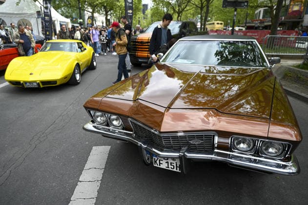 Classic Days Berlin BERLIN, GERMANY - MAY 09: Classic cars are displayed on the Kurfurstendamm boulevard during the Classic Days Berlin event in Berlin, Germany, on May 09, 2026. Approximately 2,000 vintage vehicles from different eras were showcased, bringing together thousands of classic car enthusiasts for the open-air exhibition. Halil Sagirkaya Anadolu Berlin Germany. Editorial use only. Please get in touch for any other usage.  Copyright: x2026xAnadoluxHalilxSagirkayax
