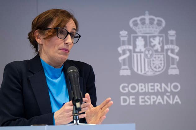 Monica Garcia And Grande-marlaska Update Information On Hantavirus Outbreak in Madrid - 09 May 2026 The Minister of Health Monica Garcia attends a press conference at the headquarters of the Ministry of Health to report on the ship MV Hondius and the hantavirus outbreak Madrid Spain Copyright: xAtilanoxGarciax xSOPAxImagesx photos17976