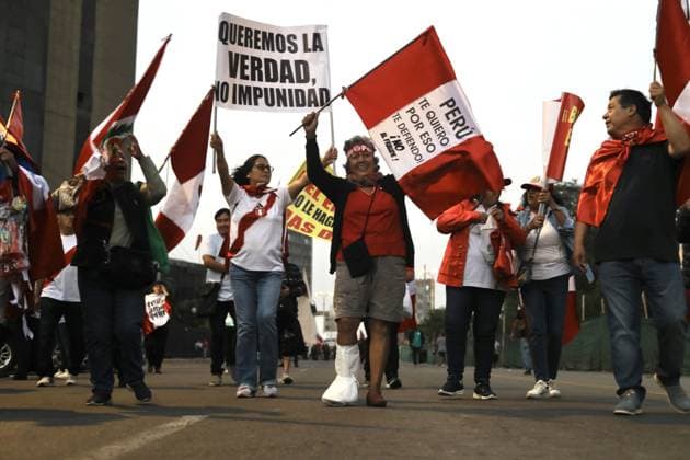Citizens protest presidential election results in Peru LIMA, PERU - MAY 09: Hundreds of citizens gather to protest the presidential election results in Lima, Peru, on May 09, 2026. The demonstrations, joined by candidate Rafael Lopez Aliaga, occur amid ongoing political tension and uncertainty regarding the upcoming runoff election scheduled for June 7. Klebher Vasquez Anadolu Lima Peru. Editorial use only. Please get in touch for any other usage.  Copyright: x2026xAnadoluxKlebherxVasquezx