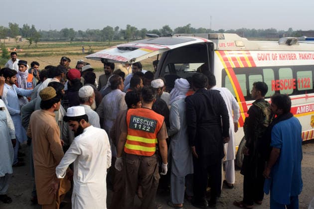 Several killed in car bomb attack at police post in Pakistan BANNU, PAKISTAN, MAY, 10: Pakistani security officials inspect the scene of an overnight car bomb attack at a police post in Bannu, Pakistan, on May 10, 2026. According to police officials, at least 12 police personnel were killed and several others injured after an explosives-laden vehicle struck the checkpoint, followed by an exchange of fire with militants in the northwestern Bannu district bordering Afghanistan. Hussain Ali Anadolu Bannu Pakistan. Editorial use only. Please get in touch for any other usage.  Copyright: x2026xAnadoluxHussainxAlix