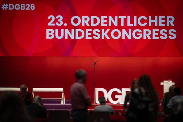 View of the event hall at the Estrel Hotel shortly before the start of the Federal Congress DGB Federal Congress 2026 in Berlin German Trade Union Confederation 23 Ordinary Federal Congress, Berlin Berlin Germany Hotel Estrel