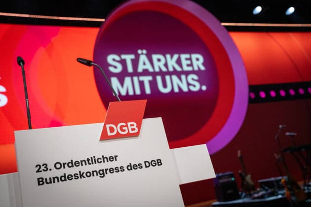 View of the event hall at the Estrel Hotel shortly before the start of the Federal Congress DGB Federal Congress 2026 in Berlin German Trade Union Confederation 23 Ordinary Federal Congress, Berlin Berlin Germany Hotel Estrel