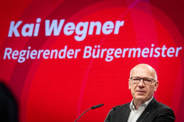 Kai Wegner, Governing Mayor of Berlin, during his welcoming speech at the opening of the Federal Congress DGB Federal Congress 2026 in Berlin German Trade Union Confederation, Berlin Berlin Germany Hotel Estrel