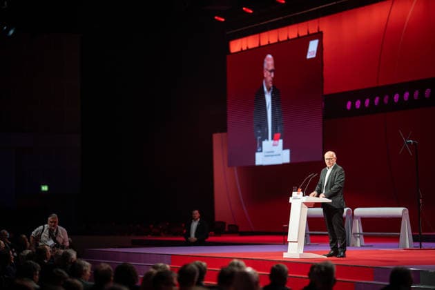 Kai Wegner, Governing Mayor of Berlin, during his welcoming speech at the opening of the Federal Congress DGB Federal Congress 2026 in Berlin German Trade Union Confederation, Berlin Berlin Germany Hotel Estrel
