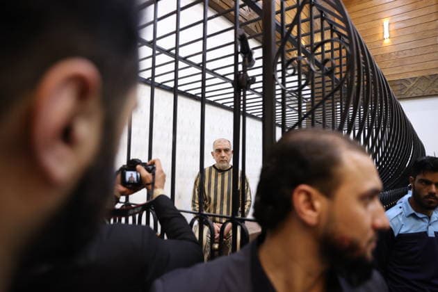 Trial of Atef Najib, who is accused of torture and massacres in Syria, continues DAMASCUS, SYRIA - MAY 10: Atef Najib, the cousin of ousted regime leader Bashar al-Assad and accused of being responsible for torture and massacres committed against the people of Deraa, attends a trial in Damascus, Syria on May 10, 2026. Izz Aldien Alqasem Anadolu Damascus Syria. Editorial use only. Please get in touch for any other usage.  Copyright: x2026xAnadoluxIzzxAldienxAlqasemx