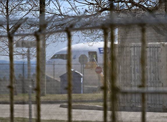 May 10, 2026, Saguenay, Pq, Canada: A Euroatlantic Boeing 767 lands at the Bagotville airport in Saguenay, Que. on Sunday, May 10, 2026. The plane is carrying four Canadians that were on a cruise ship that was affected with Hantavirus. Saguenay Canada  - ZUMAc35_ 20260510_zaf_c35_087 Copyright: xJacquesxBoissinotx