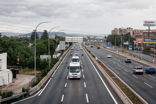 Spanish citizens from the MV Hondius cruise ship arrive in Madrid The convoy with the Spanish passengers heads along the A2 to the Hospital Central de la Defensa Gómez Ulla, on May 10, 2026, in Madrid Spain The 14 Spaniards who were traveling on the MV Hondius cruise ship affected by an outbreak of hantavirus are transferred to the Hospital Gómez Ulla to begin a preventive quarantine 10 MAY 2026 Carlos Lujá Madrid Madrid Madrid Espana  Copyright: xCarlosxLujanx 7512839