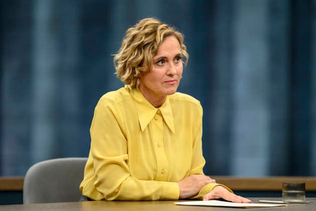in the picture from l Caren Miosga, GER, Berlin, Studio, guest of Caren Miosga, Polittalk, TV, format, recording, Das Erste, from Adlershof at Studio 20, topic How does the SPD want to regain trust, Ms. Schwesig 10 05 2026 Copyright: HMBxMedia UwexKoch