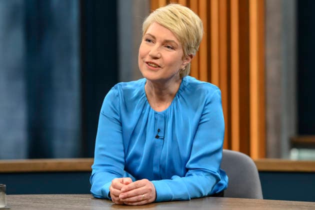 in the picture from l Manuela Schwesig, Minister President Mecklenburg Vorpommern, SPD, GER, Berlin, Studio, guest of Caren Miosga, Polittalk, TV, format, recording, Das Erste, from Adlershof at Studio 20, topic How does the SPD want to regain trust, Ms. Schwesig 10 05 2026 Copyright: HMBxMedia UwexKoch
