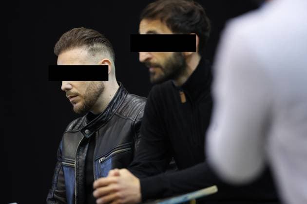 Accused Paolo Falzone and Antonino Falzone pictured during and the trial of P. and A. Falzone, at the Court of Appeal of Mons, on Monday 11 May 2026. The trial of the two men concerns the 2022 tragedy in Strepy-Bracquegnies, where a car plowed into a carnival parade around 5:00. Six people died at the scene, and a seventh months later in the hospital. P. Falzone is charged with seven murder and 81 attempted murder. A. Falzone with failure to render aid to a person in danger.  VIRGINIExLEFOUR 173474552