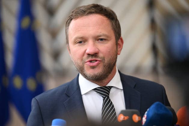 Foreign Affairs Council in Brussels BRUSSELS, BELGIUM - MAY 11: Estonian Foreign Minister Margus Tsahkna speaks to press ahead of Foreign Affairs Council which will focus on Western Balkans, Ukraine and Syria, in Brussels, Belgium on May 11, 2026. Dursun Aydemir Anadolu Brussels Belgium. Editorial use only. Please get in touch for any other usage.  Copyright: x2026xAnadoluxDursunxAydemirx