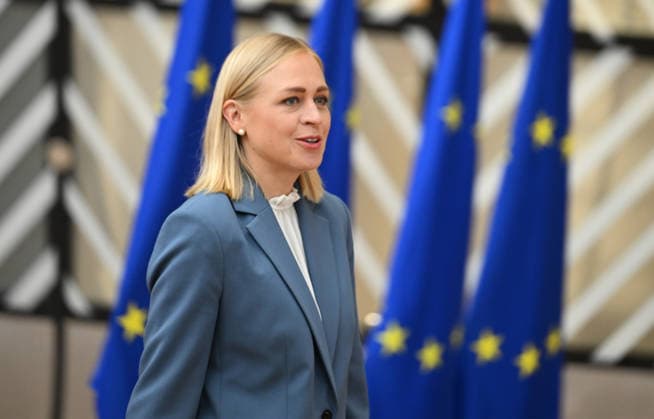 Foreign Affairs Council in Brussels BRUSSELS, BELGIUM - MAY 11: Finnish Foreign Minister Elina Valtonen speaks to press ahead of Foreign Affairs Council which will focus on Western Balkans, Ukraine and Syria, in Brussels, Belgium on May 11, 2026. Dursun Aydemir Anadolu Brussels Belgium. Editorial use only. Please get in touch for any other usage.  Copyright: x2026xAnadoluxDursunxAydemirx