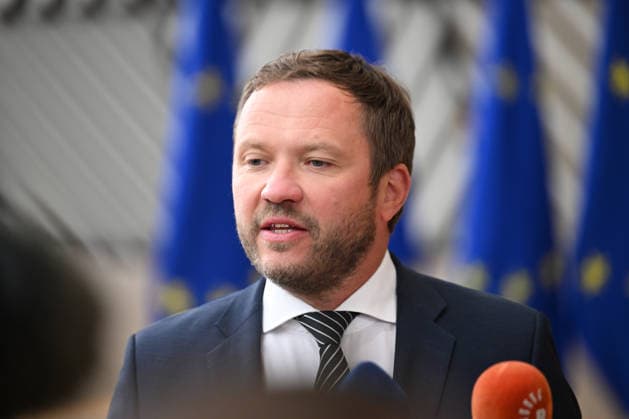 Foreign Affairs Council in Brussels BRUSSELS, BELGIUM - MAY 11: Estonian Foreign Minister Margus Tsahkna speaks to press ahead of Foreign Affairs Council which will focus on Western Balkans, Ukraine and Syria, in Brussels, Belgium on May 11, 2026. Dursun Aydemir Anadolu Brussels Belgium. Editorial use only. Please get in touch for any other usage.  Copyright: x2026xAnadoluxDursunxAydemirx