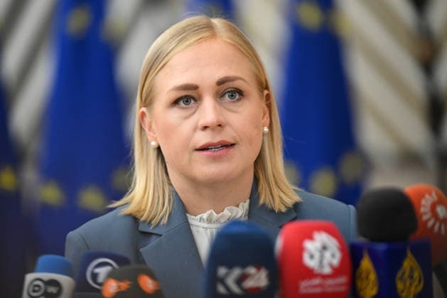 Foreign Affairs Council in Brussels BRUSSELS, BELGIUM - MAY 11: Finnish Foreign Minister Elina Valtonen speaks to press ahead of Foreign Affairs Council which will focus on Western Balkans, Ukraine and Syria, in Brussels, Belgium on May 11, 2026. Dursun Aydemir Anadolu Brussels Belgium. Editorial use only. Please get in touch for any other usage.  Copyright: x2026xAnadoluxDursunxAydemirx