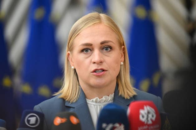 Foreign Affairs Council in Brussels BRUSSELS, BELGIUM - MAY 11: Finnish Foreign Minister Elina Valtonen speaks to press ahead of Foreign Affairs Council which will focus on Western Balkans, Ukraine and Syria, in Brussels, Belgium on May 11, 2026. Dursun Aydemir Anadolu Brussels Belgium. Editorial use only. Please get in touch for any other usage.  Copyright: x2026xAnadoluxDursunxAydemirx