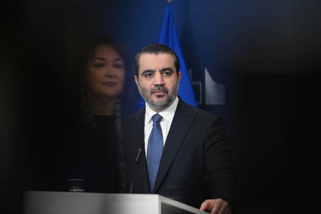 Dubravka Suica - Asad Hassan Sheybani meeting in Brussels BRUSSELS, BELGIUM - MAY 11: European Commission member responsible for the Mediterranean Dubravka Suica and Syrian Foreign Minister Asad Hassan Sheybani hold a joint press conference within the Syria Partnership Coordination Forum held in Brussels, Belgium on May 11, 2026. Dursun Aydemir Anadolu Brussels Belgium. Editorial use only. Please get in touch for any other usage.  Copyright: x2026xAnadoluxDursunxAydemirx