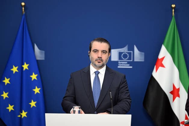 Dubravka Suica - Asad Hassan Sheybani meeting in Brussels BRUSSELS, BELGIUM - MAY 11: European Commission member responsible for the Mediterranean Dubravka Suica and Syrian Foreign Minister Asad Hassan Sheybani hold a joint press conference within the Syria Partnership Coordination Forum held in Brussels, Belgium on May 11, 2026. Dursun Aydemir Anadolu Brussels Belgium. Editorial use only. Please get in touch for any other usage.  Copyright: x2026xAnadoluxDursunxAydemirx