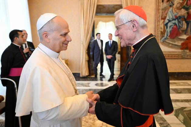 ITALY - POPE LEO XIV RECEIVES MEMBERS OF THE BOARD OF THE VATICAN OBSERVATORY FOUNDATION DURING A PRIVATE AUDIENCE IN THE VATICAN - 2026 5 11 Italy,Vatican,Rome 2026 5 11 Pope Leo XIV receives Members of the Board of the Vatican Observatory Foundation during a private audience in The Vatican. EDITORIAL USE ONLY - NO BOOKS Copyright: xVATICANxMEDIAx