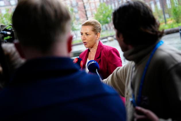 Denmark government negotiations Acting Danish Prime Minister Mette Frederiksen arrives for a meeting with appointed royal investigator Troels Lund Poulsen on negotiations to form a government, in Copenhagen, Denmark, Monday, May 11, 2026 Photo Mads Claus Rasmussen Scanpix 2026 , Copenhagen Denmark  Copyright: MadsxClausxRasmussenx spdk20260511-140044-L