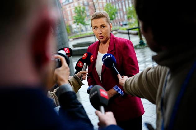 Denmark government negotiations Acting Danish Prime Minister Mette Frederiksen arrives for a meeting with appointed royal investigator Troels Lund Poulsen on negotiations to form a government, in Copenhagen, Denmark, Monday, May 11, 2026 Photo Mads Claus Rasmussen Scanpix 2026 , Copenhagen Denmark  Copyright: MadsxClausxRasmussenx spdk20260511-140133-L
