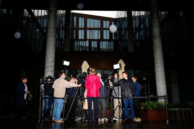 Denmark government negotiations Acting Danish Prime Minister Mette Frederiksen arrives for a meeting with appointed royal investigator Troels Lund Poulsen on negotiations to form a government, in Copenhagen, Denmark, Monday, May 11, 2026 Photo Mads Claus Rasmussen Scanpix 2026 , Copenhagen Denmark  Copyright: MadsxClausxRasmussenx spdk20260511-135852-L