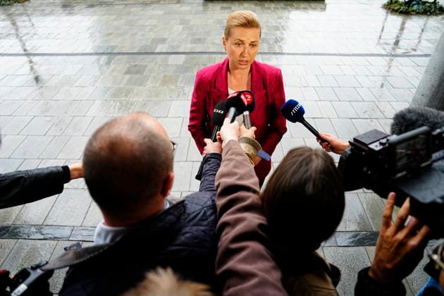 Denmark government negotiations Acting Danish Prime Minister Mette Frederiksen arrives for a meeting with appointed royal investigator Troels Lund Poulsen on negotiations to form a government, in Copenhagen, Denmark, Monday, May 11, 2026 Photo Mads Claus Rasmussen Scanpix 2026 , Copenhagen Denmark  Copyright: MadsxClausxRasmussenx spdk20260511-140142-L