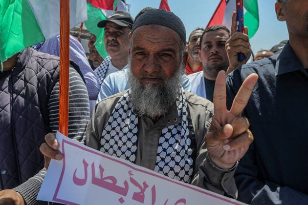 Palestinians attend the National Return Festival held within the 78th anniversary of the Nakba KHAN YUNIS, GAZA, PALESTINE - MAY 11: Palestinians gather to attend the ‘National Return Festival’ organized by the Department of Refugee Affairs affiliated with the Palestine Liberation Organization to commemorate the 78th anniversary of the Nakba in Khan Yunis, Gaza, Palestine on May 11, 2026. Abed Rahim Khatib Anadolu Khan Yunis Gaza. Editorial use only. Please get in touch for any other usage.  Copyright: x2026xAnadoluxAbedxRahimxKhatibx