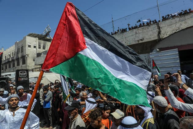 Palestinians attend the National Return Festival held within the 78th anniversary of the Nakba KHAN YUNIS, GAZA, PALESTINE - MAY 11: Palestinians gather to attend the ‘National Return Festival’ organized by the Department of Refugee Affairs affiliated with the Palestine Liberation Organization to commemorate the 78th anniversary of the Nakba in Khan Yunis, Gaza, Palestine on May 11, 2026. Abed Rahim Khatib Anadolu Khan Yunis Gaza. Editorial use only. Please get in touch for any other usage.  Copyright: x2026xAnadoluxAbedxRahimxKhatibx