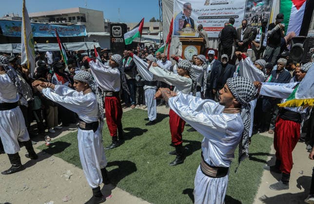 Palestinians attend the National Return Festival held within the 78th anniversary of the Nakba KHAN YUNIS, GAZA, PALESTINE - MAY 11: Palestinians gather to attend the ‘National Return Festival’ organized by the Department of Refugee Affairs affiliated with the Palestine Liberation Organization to commemorate the 78th anniversary of the Nakba in Khan Yunis, Gaza, Palestine on May 11, 2026. Abed Rahim Khatib Anadolu Khan Yunis Gaza. Editorial use only. Please get in touch for any other usage.  Copyright: x2026xAnadoluxAbedxRahimxKhatibx