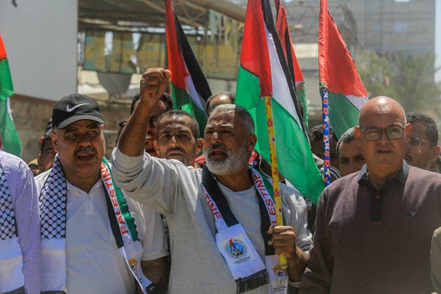Palestinians attend the National Return Festival held within the 78th anniversary of the Nakba KHAN YUNIS, GAZA, PALESTINE - MAY 11: Palestinians gather to attend the ‘National Return Festival’ organized by the Department of Refugee Affairs affiliated with the Palestine Liberation Organization to commemorate the 78th anniversary of the Nakba in Khan Yunis, Gaza, Palestine on May 11, 2026. Abed Rahim Khatib Anadolu Khan Yunis Gaza. Editorial use only. Please get in touch for any other usage.  Copyright: x2026xAnadoluxAbedxRahimxKhatibx