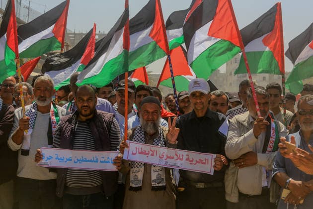 Palestinians attend the National Return Festival held within the 78th anniversary of the Nakba KHAN YUNIS, GAZA, PALESTINE - MAY 11: Palestinians gather to attend the ‘National Return Festival’ organized by the Department of Refugee Affairs affiliated with the Palestine Liberation Organization to commemorate the 78th anniversary of the Nakba in Khan Yunis, Gaza, Palestine on May 11, 2026. Abed Rahim Khatib Anadolu Khan Yunis Gaza. Editorial use only. Please get in touch for any other usage.  Copyright: x2026xAnadoluxAbedxRahimxKhatibx