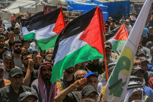 Palestinians attend the National Return Festival held within the 78th anniversary of the Nakba KHAN YUNIS, GAZA, PALESTINE - MAY 11: Palestinians gather to attend the ‘National Return Festival’ organized by the Department of Refugee Affairs affiliated with the Palestine Liberation Organization to commemorate the 78th anniversary of the Nakba in Khan Yunis, Gaza, Palestine on May 11, 2026. Abed Rahim Khatib Anadolu Khan Yunis Gaza. Editorial use only. Please get in touch for any other usage.  Copyright: x2026xAnadoluxAbedxRahimxKhatibx