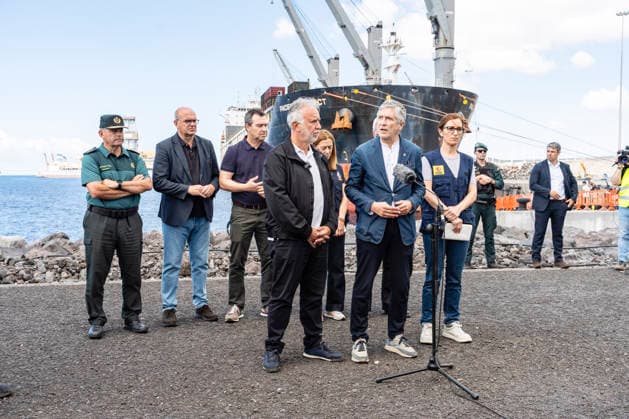 The evacuation of passengers of the cruise ship with hantavirus continues I D The Minister of Territorial Policy and Democratic Memory, Ángel Víctor Torres, the Minister of the Interior, Fernando Grande Marlaska, and the Minister of Health, Mónica García, report on the situation of the cruise ship MV Hondius anchored in the port of Granadilla, on May 11, 2026, in Granadilla de Abona, Tenerife, Canary Islands Spain The evacuation operation of the passengers and crew of the MV Hondius , anchored in the industrial port of Granadilla, continues throughout the day. After the Spanish passengers, who were the first to leave the ship and who have already arrived in Madrid, followed by the nationals of France, the Netherlands, the United Kingdom an Copyright: xEuropaxPressxCanariasx 7515145