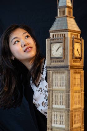 London Craft Week: Bamboo Replica of Big Ben at Royal Society of Sculptors, London, UK 11 May 2026 Bamboo replica of Big Ben on display at the Royal Society of Sculptors, London, UK, on 11 May 2026, during London Craft Week. The 74cm tower is the work of young Hong Kong contemporary artist InkgÅ Lam, crafted using a century-old bamboo technique originally developed for making traditional steamers, and is presented as part of the Crafts on Peel exhibition showcasing master artisans and rising makers from across Greater China., Credit:Pete Speller Avalon  Copyright: xPetexSpellerx xAvalonx 1098119269