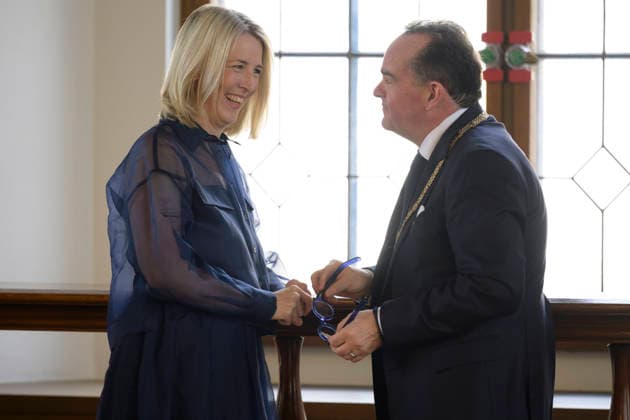 f l Katrin Habenschaden and Clemens Baumgärtner Festive inaugural meeting of the City Council of the City of Munich term of office 2026 to 2032 in the ballroom of the old City Hall, Munich 11 05 2026