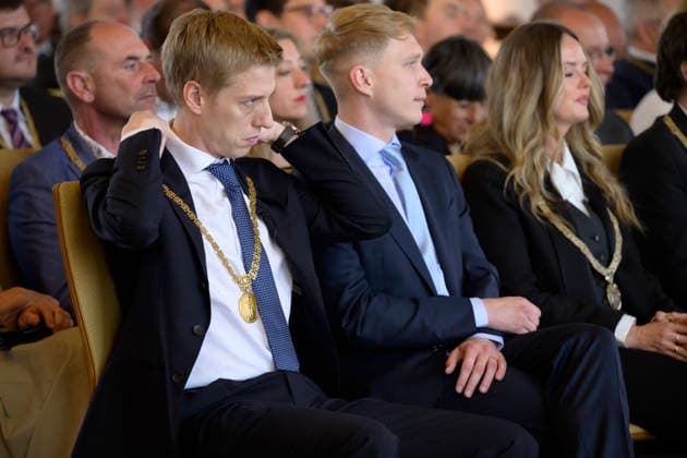 From left Lord Mayor Dominik Krause and his friend Sebastian Müller Festive opening session of the City Council of the City of Munich term of office 2026 to 2032 in the ballroom of the old City Hall, Munich 11 05 2026