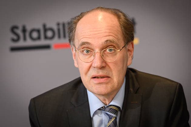 Berlin, Press conference on the 35th meeting of the Stability Council with Lars Klingbeil Press conference on the 35th meeting of the Stability Council with Finance Minister Lars Klingbeil SPD , Thiess Büttner Chairman of the