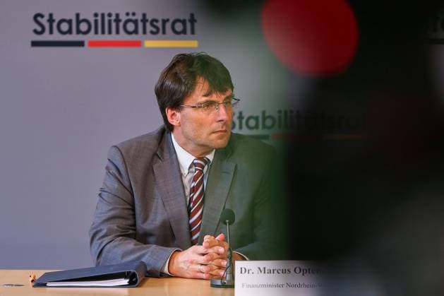 Berlin, Germany, 11 05 2026 Bundesrat Press conference on the 35th meeting of the Stability Council NRW Finance Minister Marcus Optendrenk CDU Copyright: xdtsxNachrichtenagenturx dts_118611