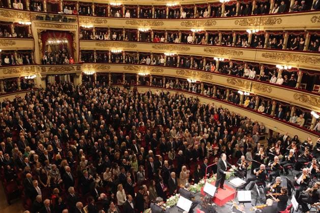 May 11, 2026, Milan, Rome, Italy: Maestro Riccardo Chally conducts the concert for the eightieth anniversary of the reopening of Teatro alla Scala, Milan, May 11, 2026 Milan Italy  - ZUMAa289 20260511_zia_a289_079 Copyright: xBresciaxExAmisano UfficioxStampax