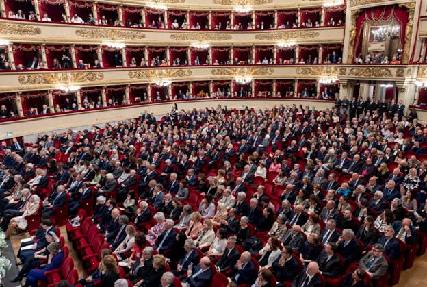 May 11, 2026, Milan, Rome, Italy: President Sergio Mattarella at the ceremony marking the 80th anniversary of the reopening concert of the rebuilt La Scala, Milan, May 11, 2026 Milan Italy  - ZUMAa289 20260511_zia_a289_090 Copyright: xGiandottixUffxStampax xAgfx