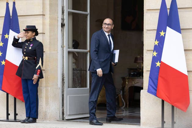 Ministerial Meeting on Hantavirus at Matignon - Paris Laurent Nunez, the Home Secretary, arrives at the Hotel de Matignon for a briefing on the hantavirus in Paris on 11 May 2026. Photos by Jeremy Paoloni ABACAPRESS.COM Paris France  Copyright: xPaolonixJeremy ABACAx