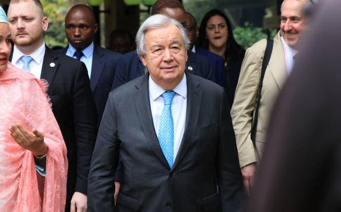 UN Secretary-General Antonio Guterres attends groundbreaking ceremony in Nairobi NAIROBI, KENYA - MAY 11: United Nations Secretary-General Antonio Guterres attends the groundbreaking ceremony for a new 340 million dollar complex at the United Nations headquarters in Nairobi, Kenya, on May 11, 2026. Guterres and Ruto laid the foundation stone for a new conference facility and inaugurated modern office buildings as part of one of the UN’s largest infrastructure investments in Africa outside peacekeeping operations. Lucas Mukasa Anadolu Nairobi Kenya. Editorial use only. Please get in touch for any other usage.  Copyright: x2026xAnadoluxLucasxMukasax