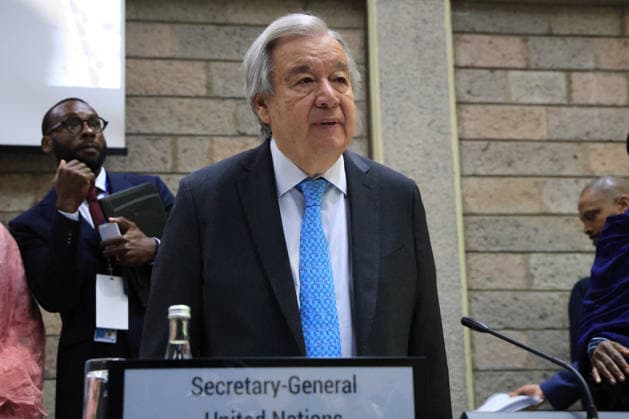 UN Secretary-General Antonio Guterres attends groundbreaking ceremony in Nairobi NAIROBI, KENYA - MAY 11: United Nations Secretary-General Antonio Guterres attends the groundbreaking ceremony for a new 340 million dollar complex at the United Nations headquarters in Nairobi, Kenya, on May 11, 2026. Guterres and Ruto laid the foundation stone for a new conference facility and inaugurated modern office buildings as part of one of the UN’s largest infrastructure investments in Africa outside peacekeeping operations. Lucas Mukasa Anadolu Nairobi Kenya. Editorial use only. Please get in touch for any other usage.  Copyright: x2026xAnadoluxLucasxMukasax